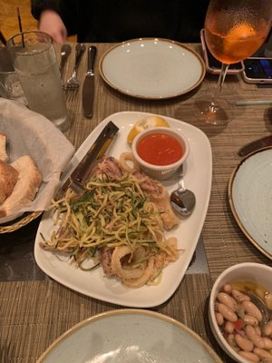 Photo of Luce Restaurant & Bar - Charlotte, NC, US. Fritto Di Calamari E Zucchini