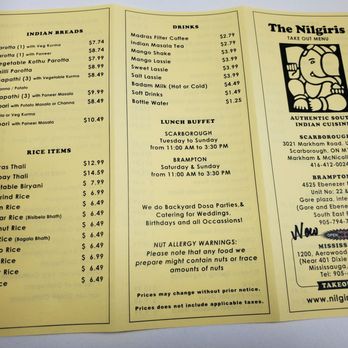The Nilgiris - Indian Near Me - Mississauga, Ontario