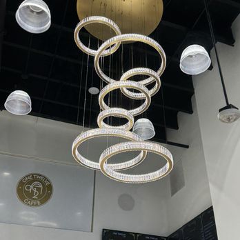 One Twelve Caffe - Beautiful chandeliers - Coffee & Tea Near Me - Downey, California