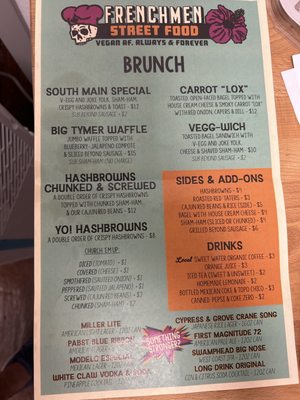 Menu photo 1 Frenchman Street Food Gainesville, FL