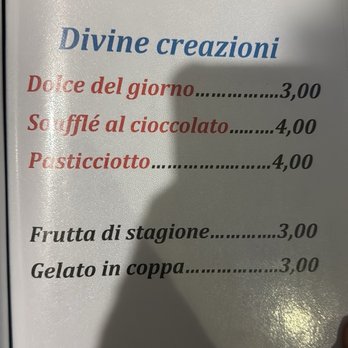 Divine Creazioni - Menu desert - Italian Near Me - Matera, Montana