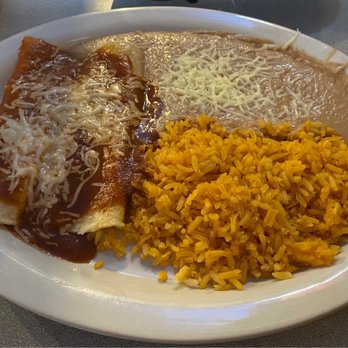 Cilantro - 2 cheese enchiladas with beans and rice - Mexican Near Me - Paris, Kentucky