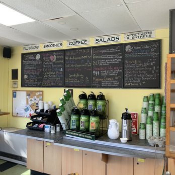Beach Bagels - menus on the wall - Breakfast & Brunch Near Me - Old Orchard Beach, Maine