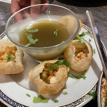 Bombay Blue Indian Bistro - Gol Gappe with mint water and tamarind sauce - Indian Near Me - Edison, New Jersey