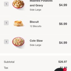 KFC - My order