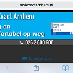 Taxi Exact Arnhem - Goedkoopste taxi service van Arnhem.