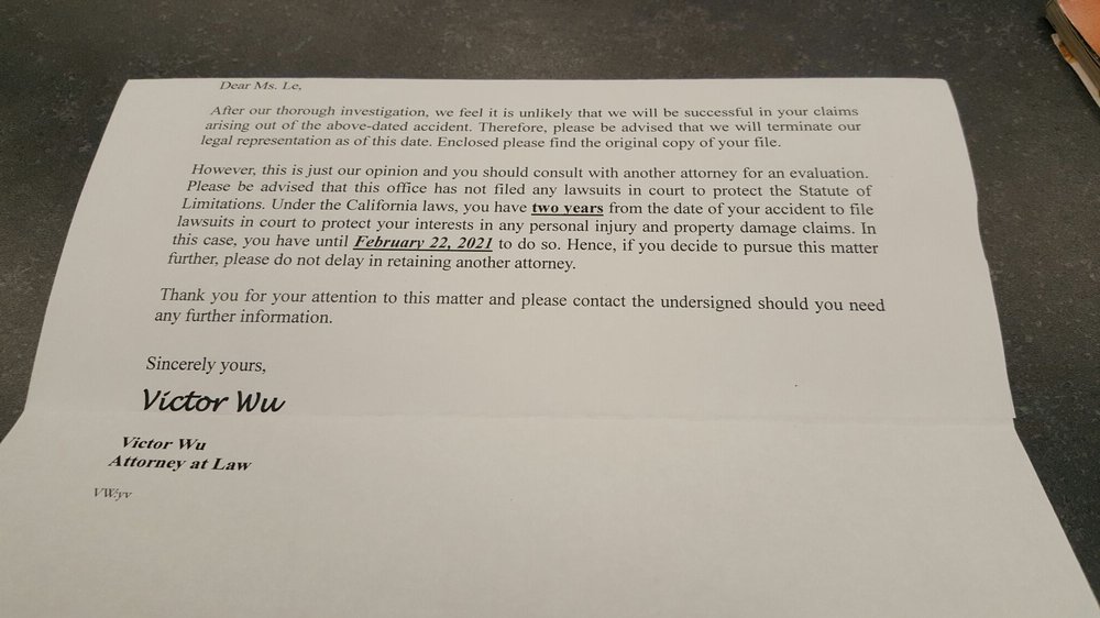 Law Offices Of Victor Wu - immigration attorney in Westminster, CA