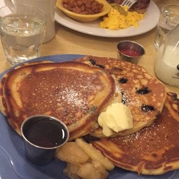 The Senator - Blueberry pancakes + eggs and sausage - Breakfast & Brunch Near Me - Toronto, Ontario