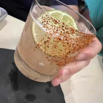 Tacocat - Pineapple marg. Taste like shoe leather smells to me but if you like smoke you will love it. Lots of Mezcal. - Tacos Near Me - Augusta, Georgia