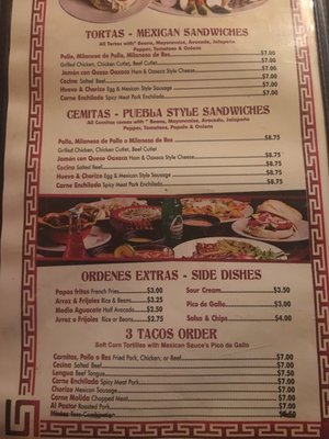 Menu photo 2 Mi Piqueno Mexico Newark, NJ