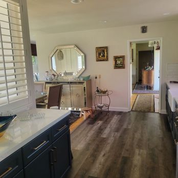 Home Masters Intl - removed above sliding glass cabinet and cabinet  below to open up entry to dinning room - General Contractors Near Me - Rancho Cucamonga, California