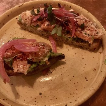 Lechon - Avocado & smoked trout toast w/pickled onions. - Tapas Bars Near Me - Portland, Oregon