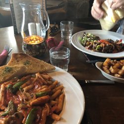 The Old Thatch Inn - Large portions for pasta and beef wrap