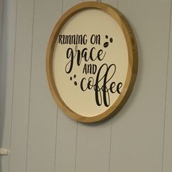 Happy Dance Coffee Shop - Sign inside
