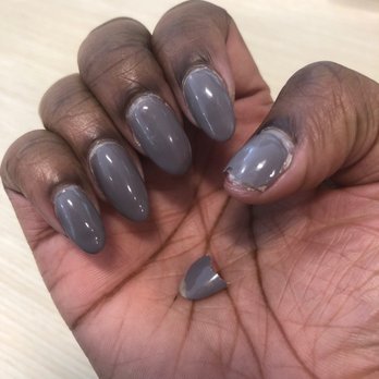 Nail Styling Salon - You can see the tip is chipped which happened after 3 days and what is supposed to be acrylic and gel broke off after 10 days - Nail Salons Near Me - Columbus, Ohio