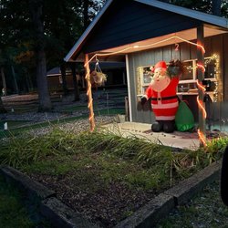 Lost Acres RV Park - Christmas in July! Super cute bd fun to see all the decorations!