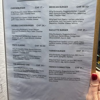 Pinte Pub & Club - Burgers Near Me - Andermatt, UR