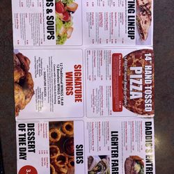 Daddio's Grille - New menu