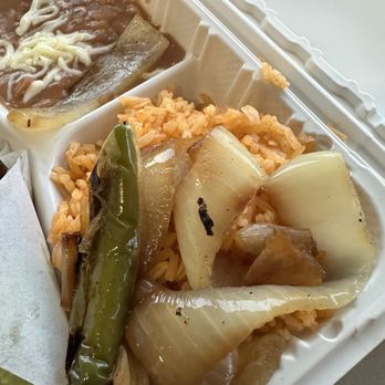 Tacos 65 - Beans and Rice that came with taco plate - Tacos Near Me - Sacramento, California