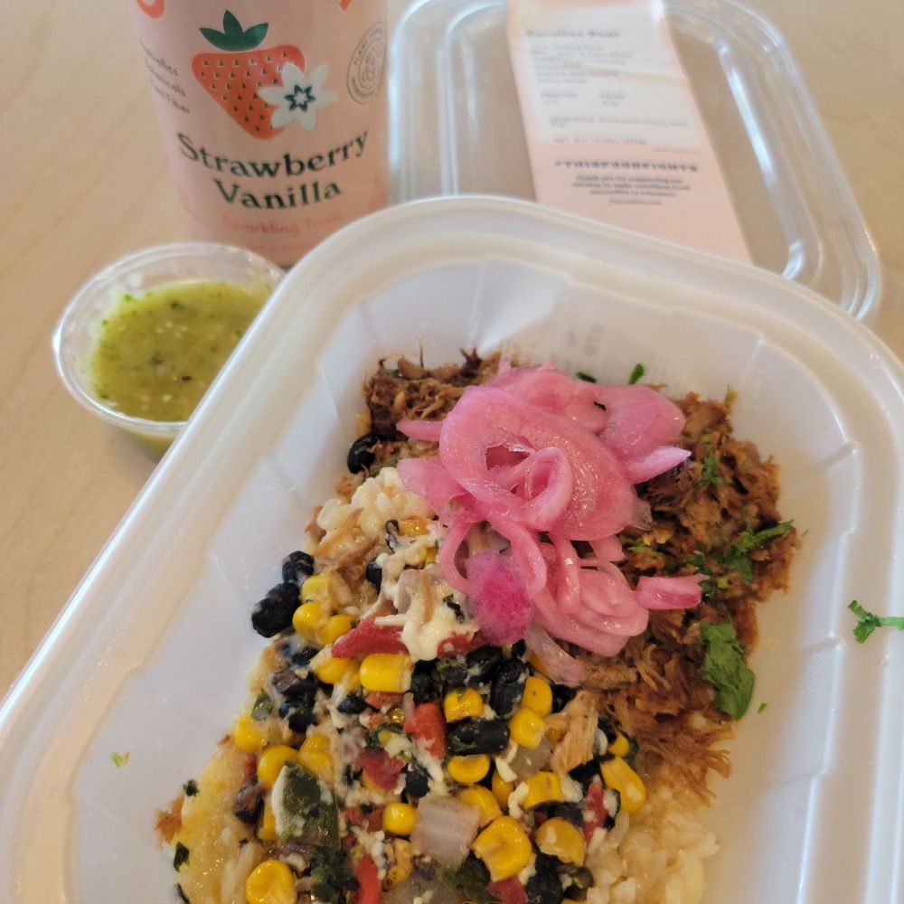 Everytable - Lunch Today: Pork carnitas bowl, to die for! Tons of flavor too!! - Fast Food Near Me - Azusa, California Everytable - Lunch Today: Pork carnitas bowl, to die for! Tons of flavor too!! - Fast Food Near Me - Azusa, California