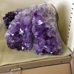 Amethyst bookends Amethyst bookends