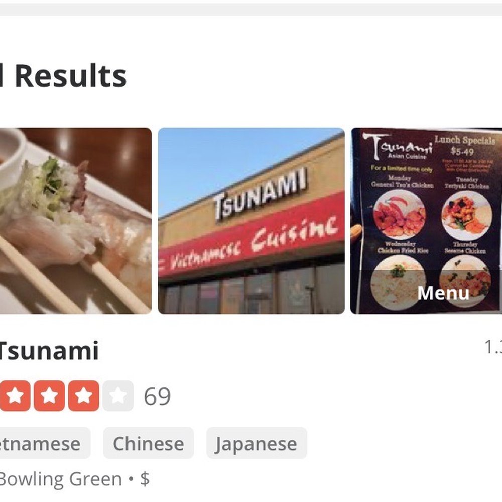 Tsunami - Nice 69 review, but I love this place. - Vietnamese Near Me - Bowling Green, Kentucky Tsunami - Nice 69 review, but I love this place. - Vietnamese Near Me - Bowling Green, Kentucky