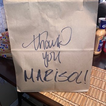 Pika Tortas Ahogadas - a paper bag with the words thank you - Mexican Near Me - Paramount, California