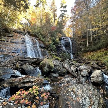 Anna Ruby Falls - Waterfalls at the end of the hike - Hiking Near Me - White, Georgia