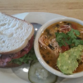 Five Loaves Cafe - Half roast beef sandwich and chicken chili. - American Near Me - Mt Pleasant, South Carolina Five Loaves Cafe - Half roast beef sandwich and chicken chili. - American Near Me - Mt Pleasant, South Carolina
