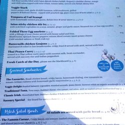 Relish Cafe - Lunch menu in 2018! I think the veggie stack has been replaced by vegan tacos.