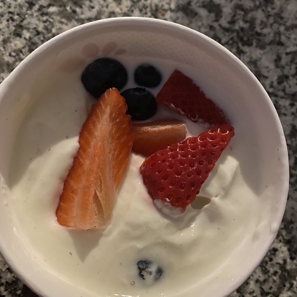 I didn't receive the granola I requested..and this yogurt just looks sad...