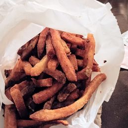 Freshly made hand cut fries