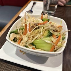 Noodle Wave - Vegetables from Grilled Chicken Teriyaki Bowl