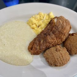 The Arnett Cafe - 10 oz. Haddock and Grits Salmon Patties