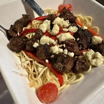 Skip's Restaurant & Catering - Black & Blue pasta - American Near Me - New Buffalo, Michigan Skip's Restaurant & Catering - Black & Blue pasta - American Near Me - New Buffalo, Michigan