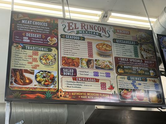 Menu photo 1 El Rincon Mexican Restaurant Sacramento, CA Menu photo 1 El Rincon Mexican Restaurant Sacramento, CA