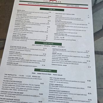 The Filling Station - September, 2026 Food Menu - Pizza Near Me - Birmingham, Alabama The Filling Station - September, 2026 Food Menu - Pizza Near Me - Birmingham, Alabama
