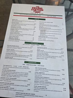 Menu photo 1 The Filling Station Birmingham, AL Menu photo 1 The Filling Station Birmingham, AL