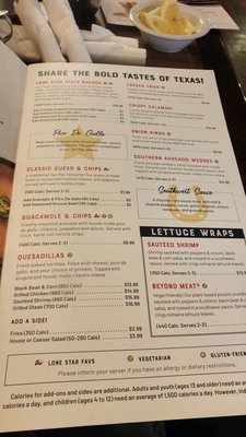 Menu photo 5 Lone Star Texas Grill Oakville, ON