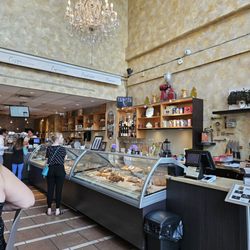 The inside of the shop.