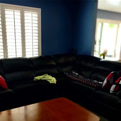 Marcelino's Upholstery Design - Black Couch