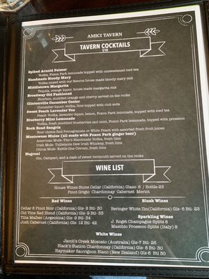 Menu photo 6 Amici Tavern North Haven, CT