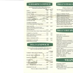 Philly's Sandwich & Grill - Menu Page 2