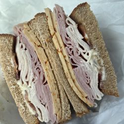 Merchants Deli Market - Merchants Club: Turkey, Ham, bacon, with chipotle pepper Jack cheese and mayo