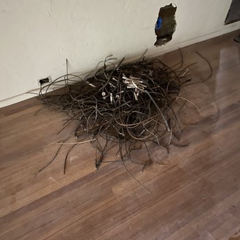 Optimum Electrical - Sample of the old knob and tube system that was removed out of the house. This was done in every single room of the house. - Electricians Near Me Optimum Electrical - Sample of the old knob and tube system that was removed out of the house. This was done in every single room of the house. - Electricians Near Me