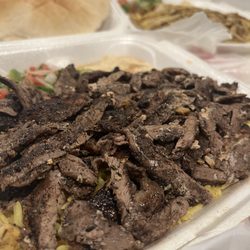 Mediterranean Oasis Grocery & Carryout - Beef/Lamb Shawarma platter @veefoodlife