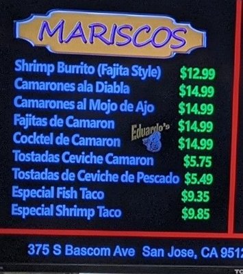 Menu photo 5 Taqueria Eduardo San Jose, CA Menu photo 5 Taqueria Eduardo San Jose, CA