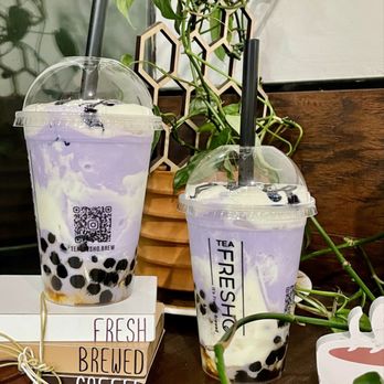 Tea Fresho - Ube Taro Crème Brûlée - Bubble Tea Near Me - Gilbert, Arizona