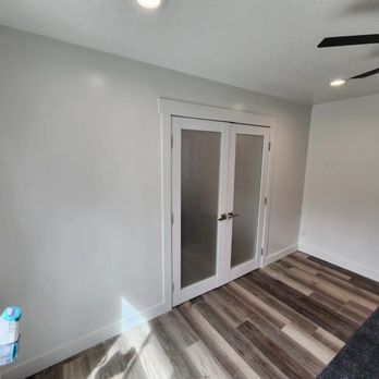 High Mountain Home Professionals - Framed to finish wall with beautiful Sartodoors double French doors. - Drywall Installation & Repair Near Me - Sandy, Utah High Mountain Home Professionals - Framed to finish wall with beautiful Sartodoors double French doors. - Drywall Installation & Repair Near Me - Sandy, Utah