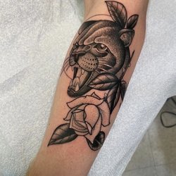 Golden Fleece Tattoo & Piercing - Panther done by Paul.